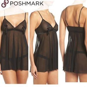 Sheer night gown with tassels